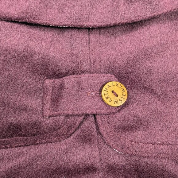 Martha Stewart Pets Burgundy Dog Overcoat/Cloak Medium - Picture 5 of 8
